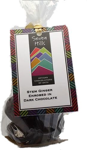 Stem Ginger enrobed in Dark Chocolate